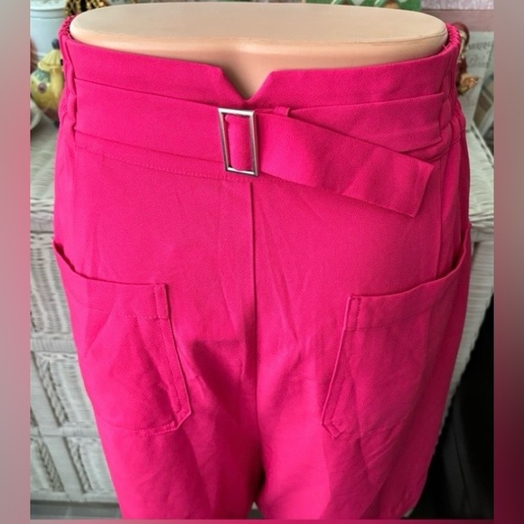 Torrid Wide Leg Studio Crepe Shorts in Pink Peacock Color Size 22 NWT - Picture 5 of 8